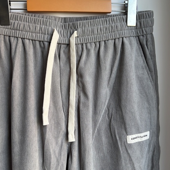grey corduroy style jogger - Picture 4 of 4